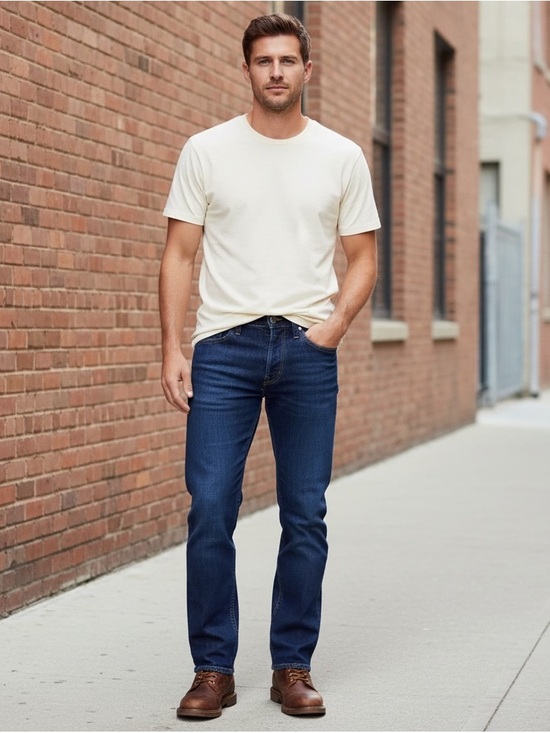 Levi's Other - Levi's Men's Dark Indigo Straight Jeans 34 x 34